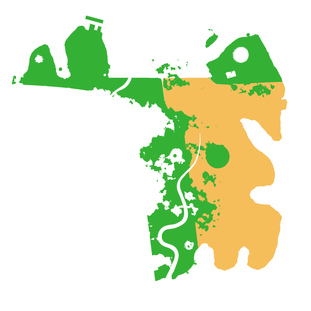 Biome Rust Map: Procedural Map, Size: 3500, Seed: 38831118