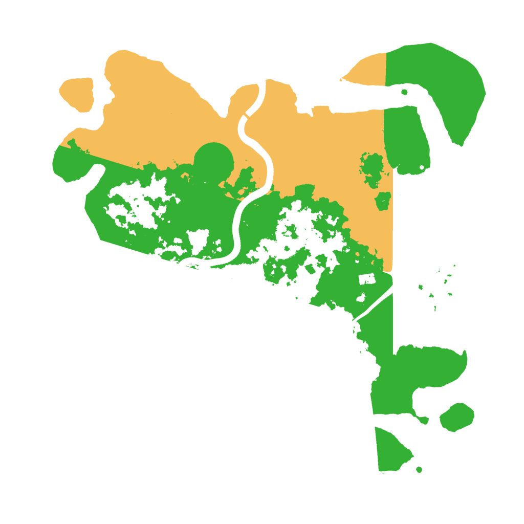 Biome Rust Map: Procedural Map, Size: 3500, Seed: 797897