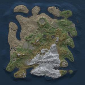 Thumbnail Rust Map: Procedural Map, Size: 3500, Seed: 432613007, 18 Monuments