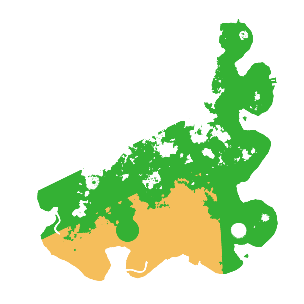 Biome Rust Map: Procedural Map, Size: 3500, Seed: 450415405