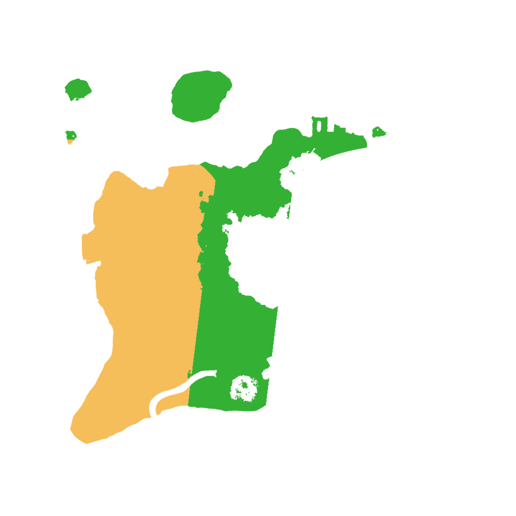 Biome Rust Map: Procedural Map, Size: 2000, Seed: 711568569