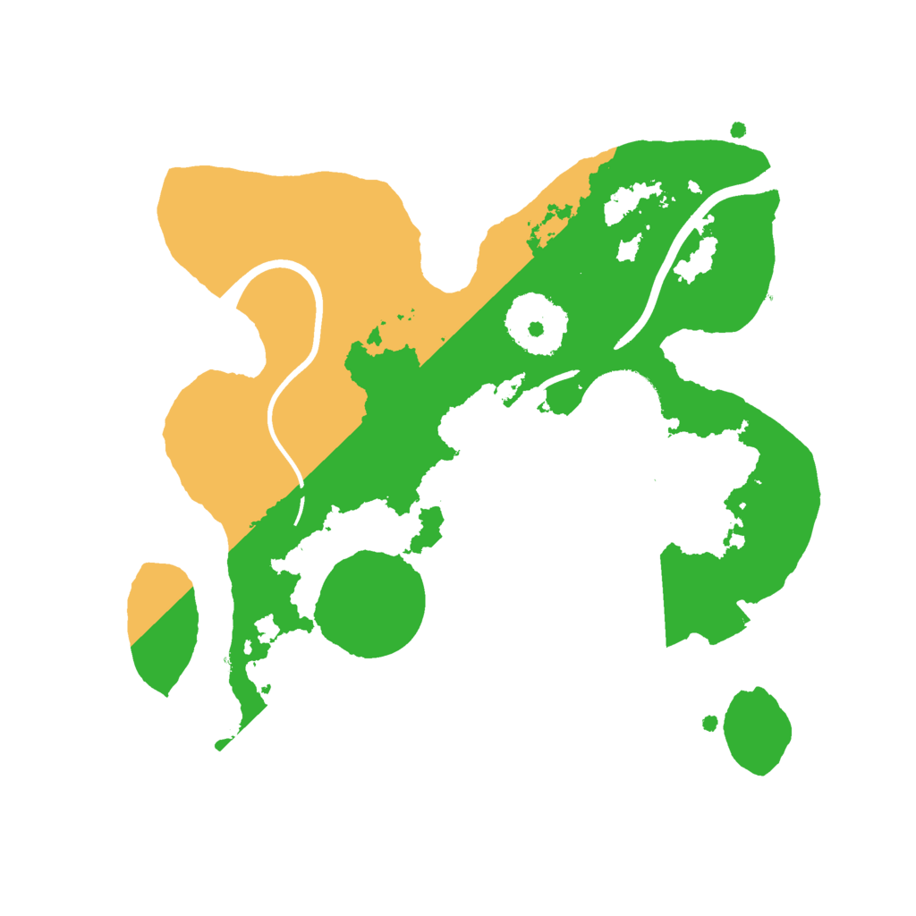 Biome Rust Map: Procedural Map, Size: 2300, Seed: 71760362