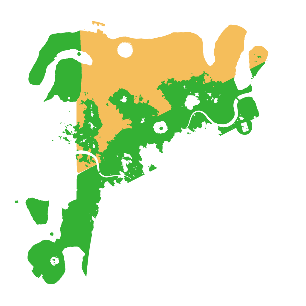 Biome Rust Map: Procedural Map, Size: 3500, Seed: 649279684