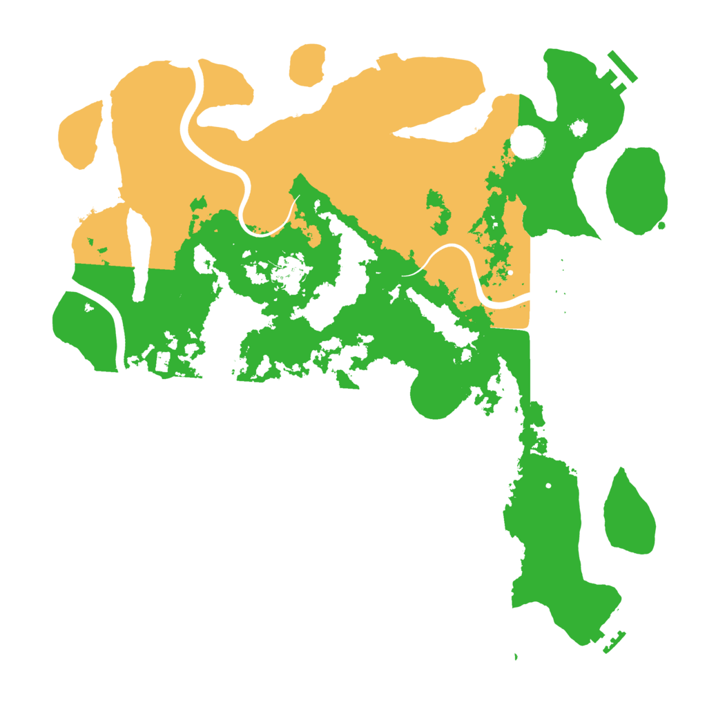 Biome Rust Map: Procedural Map, Size: 3750, Seed: 6128