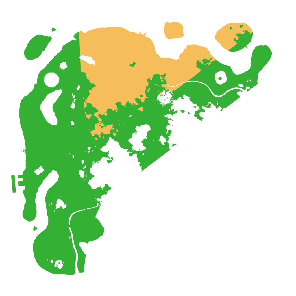 Biome Rust Map: Procedural Map, Size: 3500, Seed: 368221602