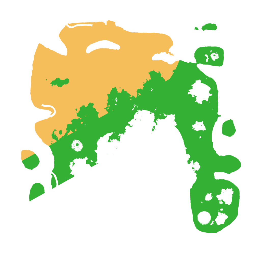Biome Rust Map: Procedural Map, Size: 3500, Seed: 20230714