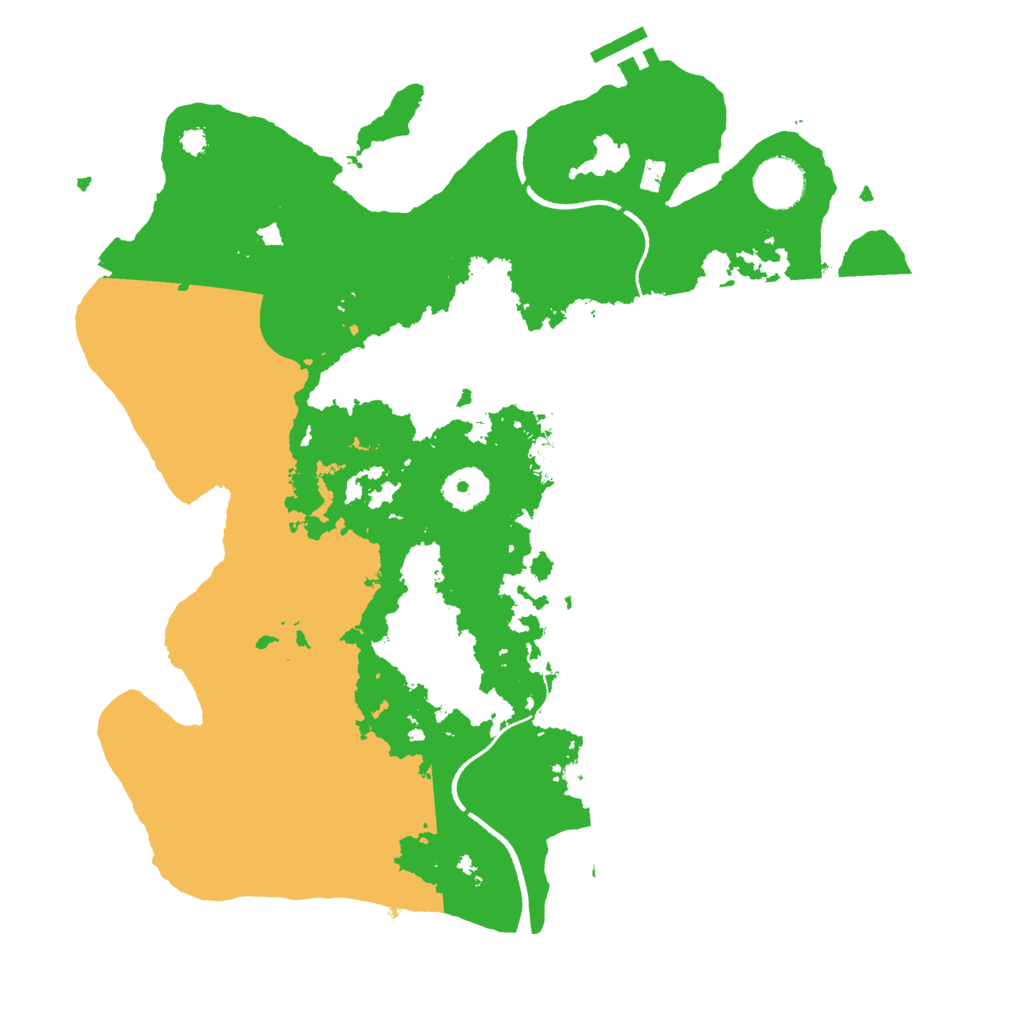 Biome Rust Map: Procedural Map, Size: 3500, Seed: 12702547