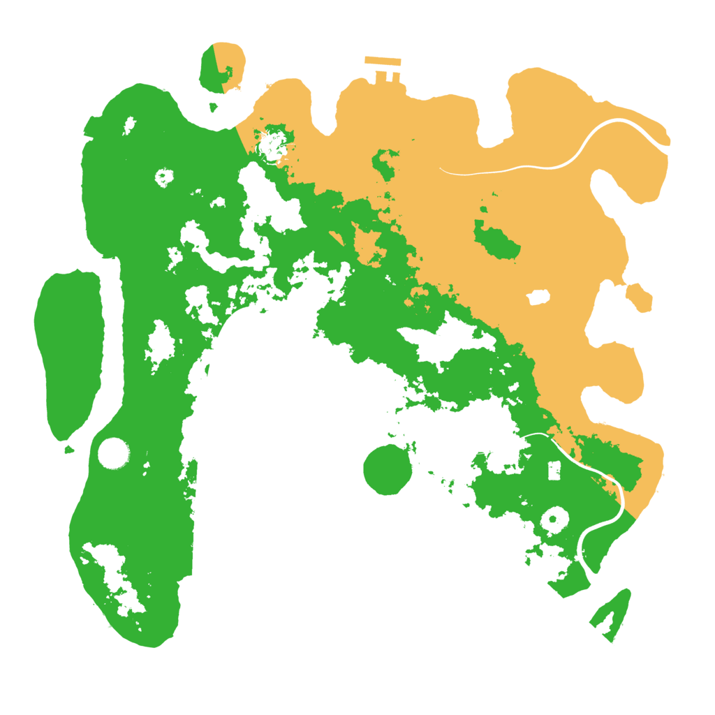 Biome Rust Map: Procedural Map, Size: 4000, Seed: 25647