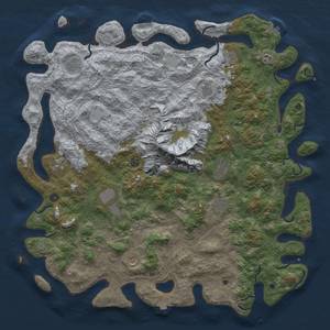 Thumbnail Rust Map: Procedural Map, Size: 5500, Seed: 737631095, 19 Monuments