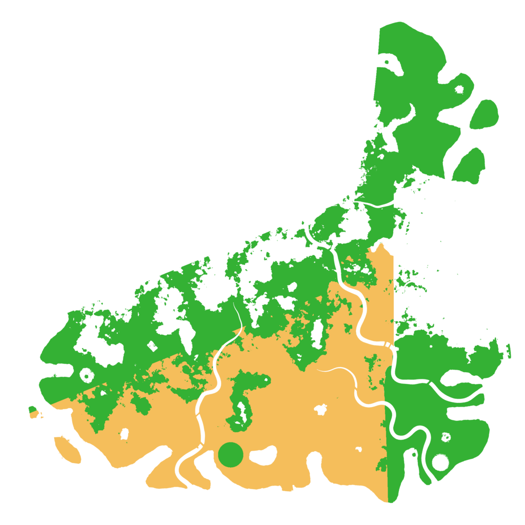 Biome Rust Map: Procedural Map, Size: 5500, Seed: 737631095