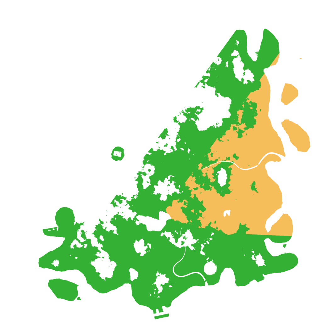 Biome Rust Map: Procedural Map, Size: 4400, Seed: 29814878