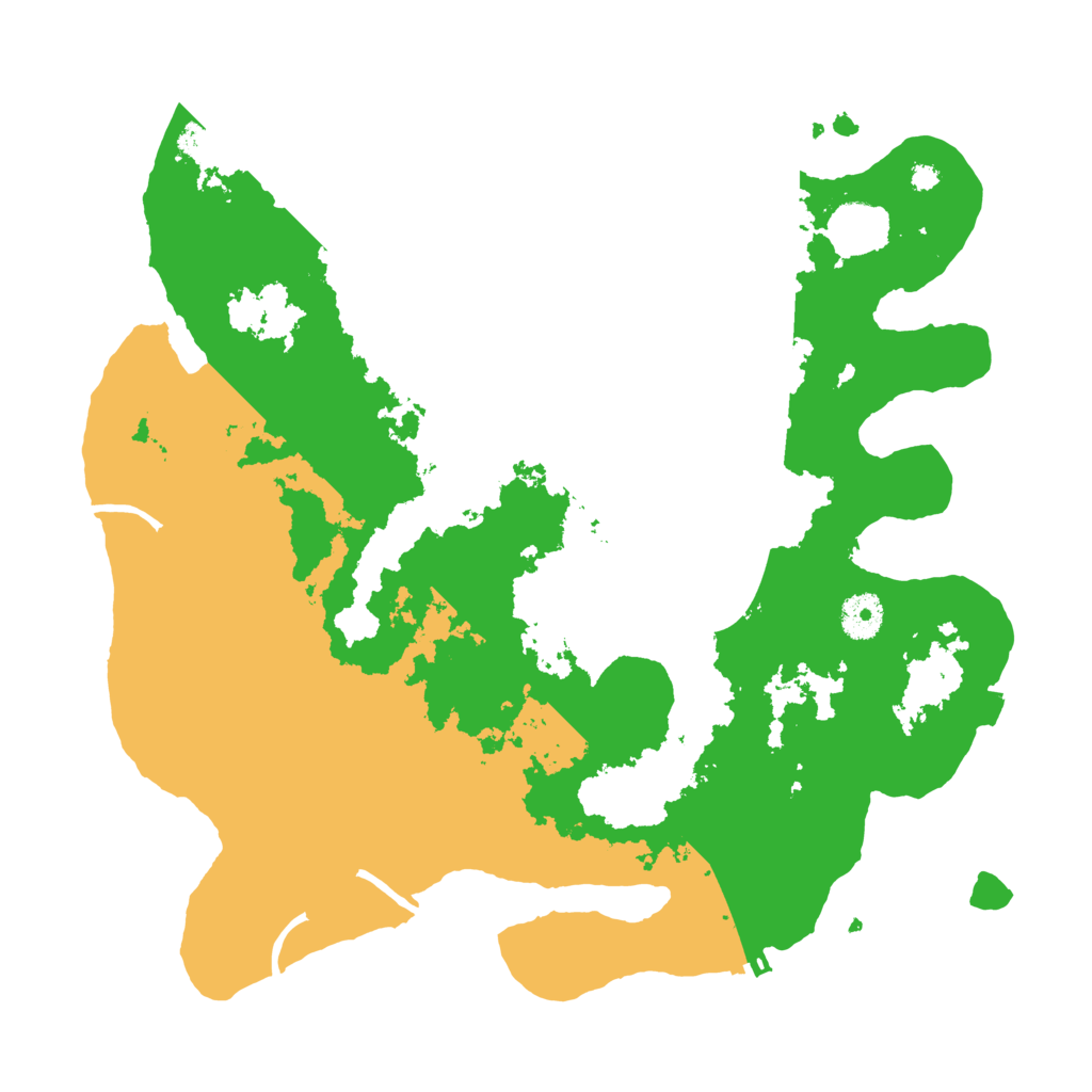 Biome Rust Map: Procedural Map, Size: 3700, Seed: 79402131