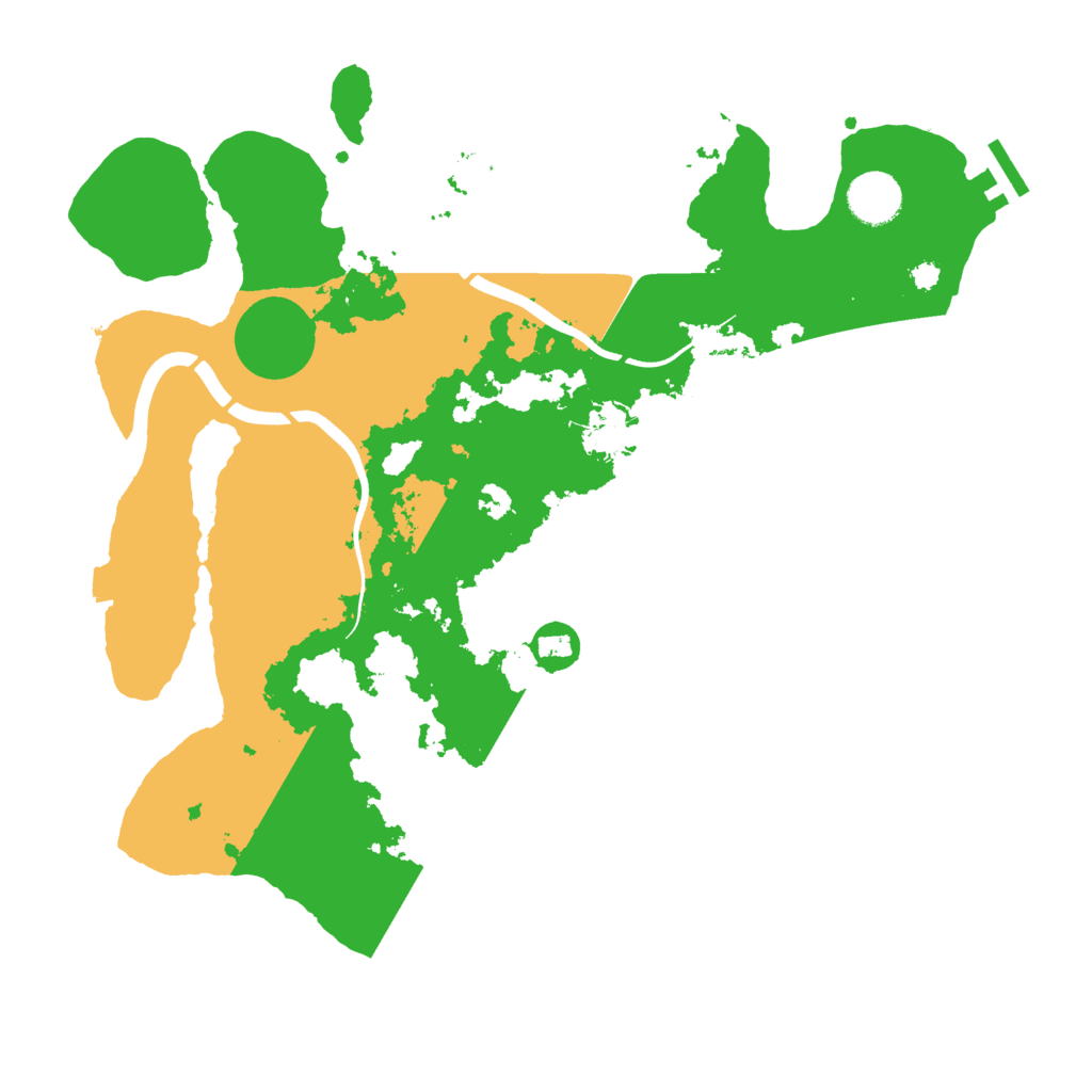 Biome Rust Map: Procedural Map, Size: 3600, Seed: 78048272