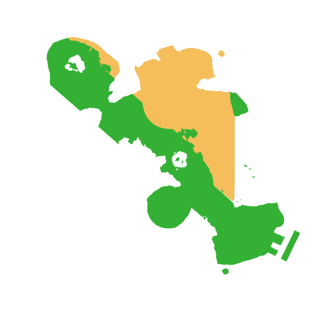 Biome Rust Map: Procedural Map, Size: 2000, Seed: 161417553