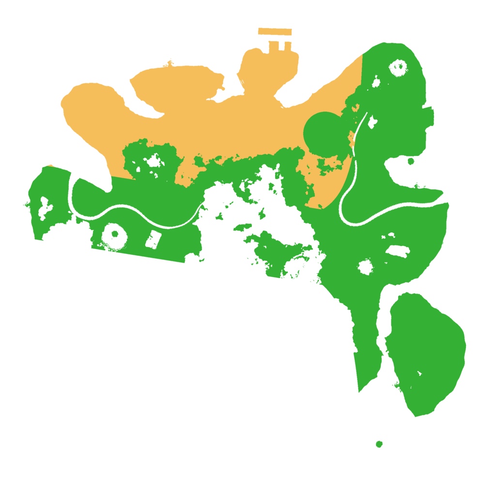 Biome Rust Map: Procedural Map, Size: 3000, Seed: 884374331