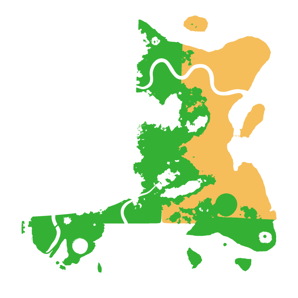 Biome Rust Map: Procedural Map, Size: 3600, Seed: 18997589