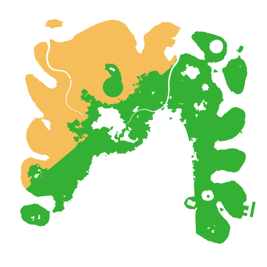 Biome Rust Map: Procedural Map, Size: 3500, Seed: 1448059