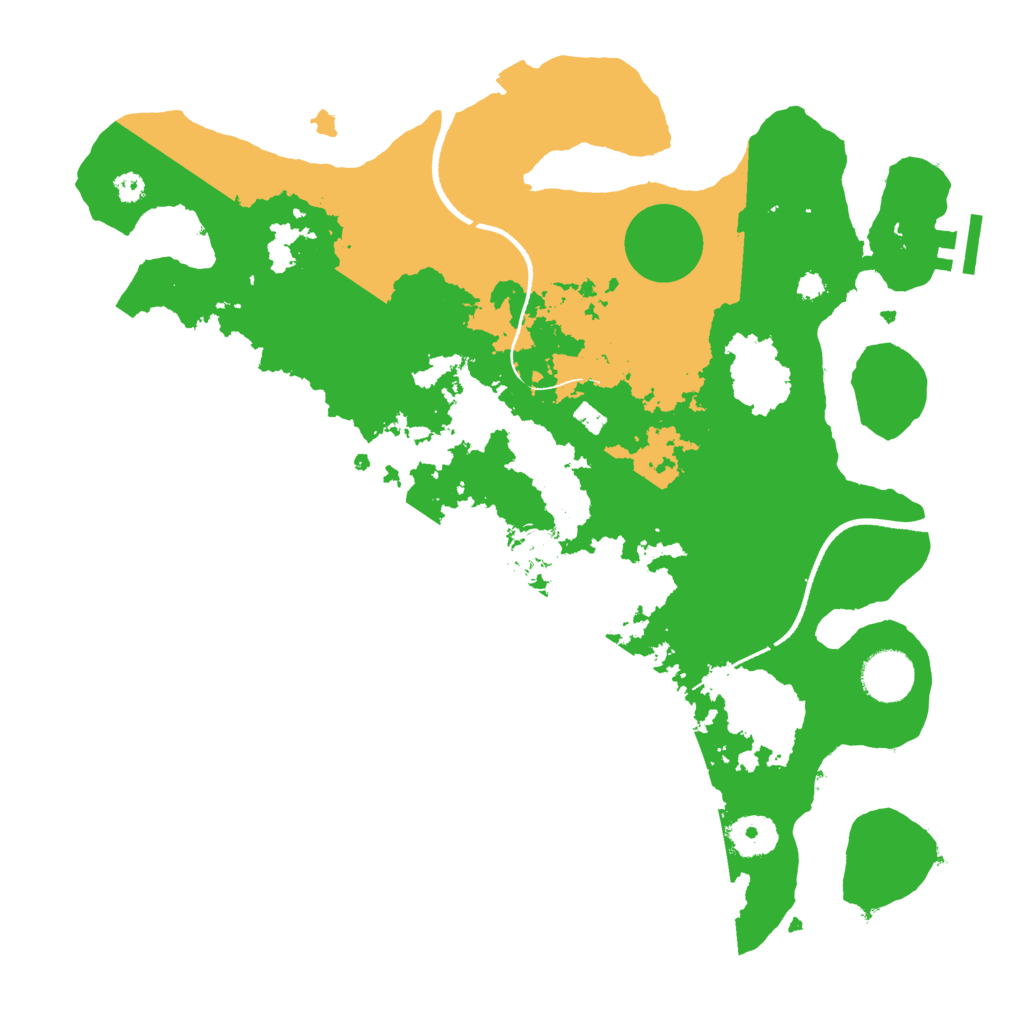 Biome Rust Map: Procedural Map, Size: 3450, Seed: 77058687