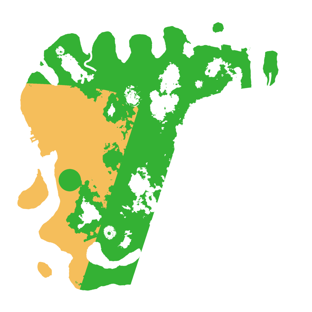 Biome Rust Map: Procedural Map, Size: 3700, Seed: 24499404