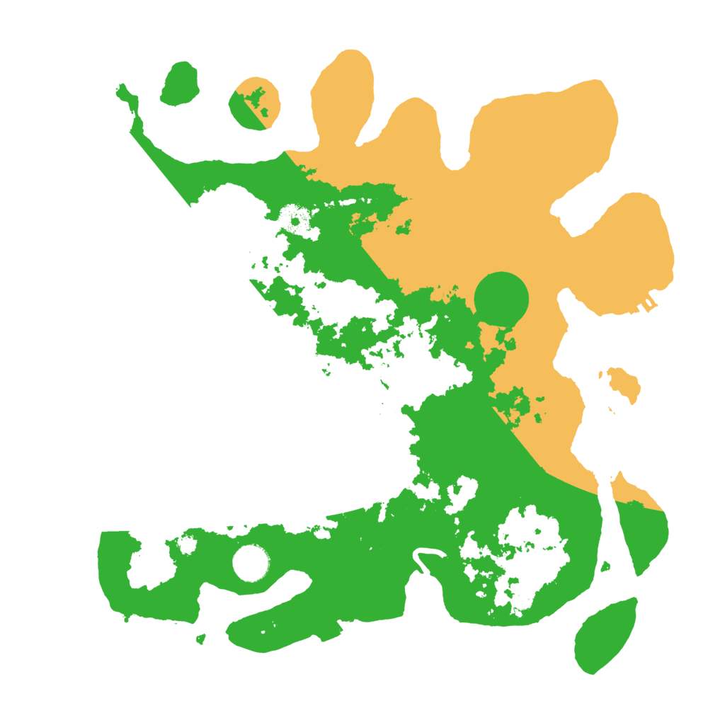 Biome Rust Map: Procedural Map, Size: 3500, Seed: 17399185