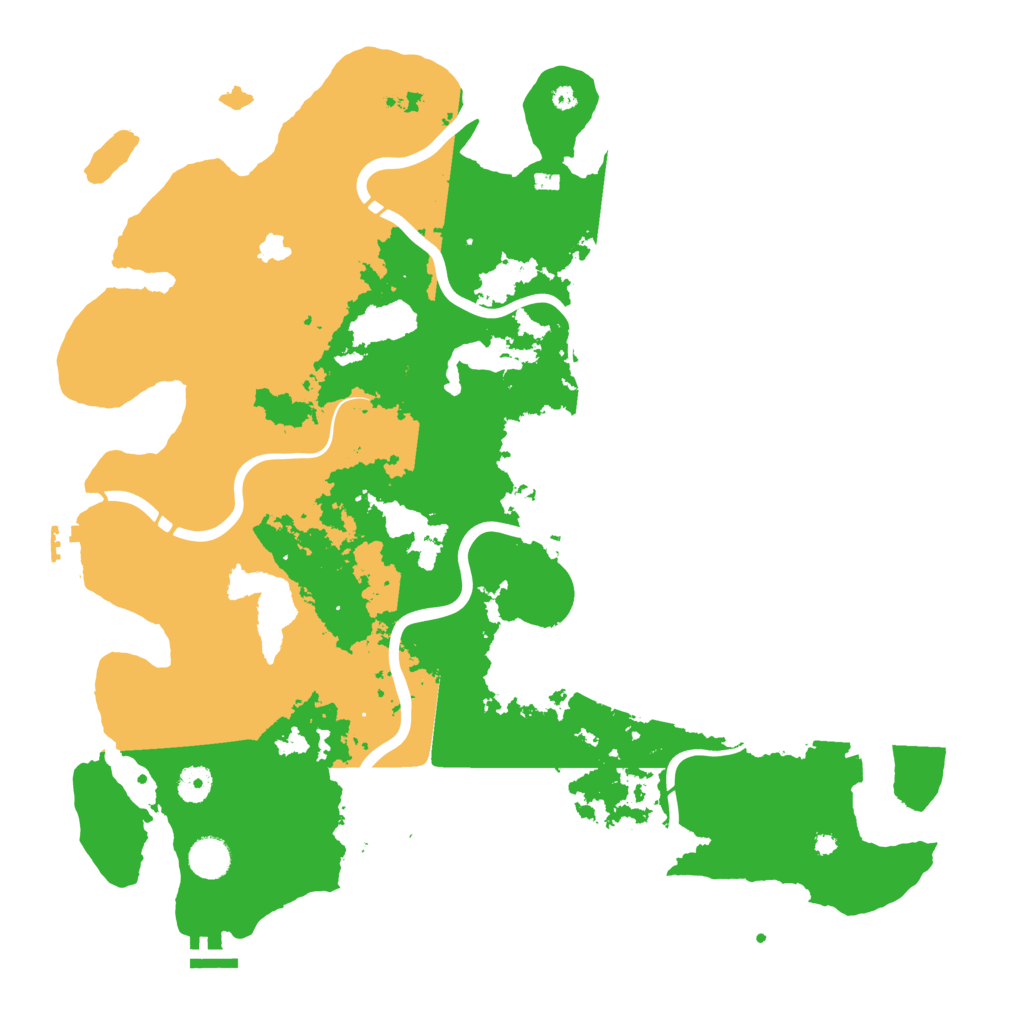 Biome Rust Map: Procedural Map, Size: 4300, Seed: 49250164