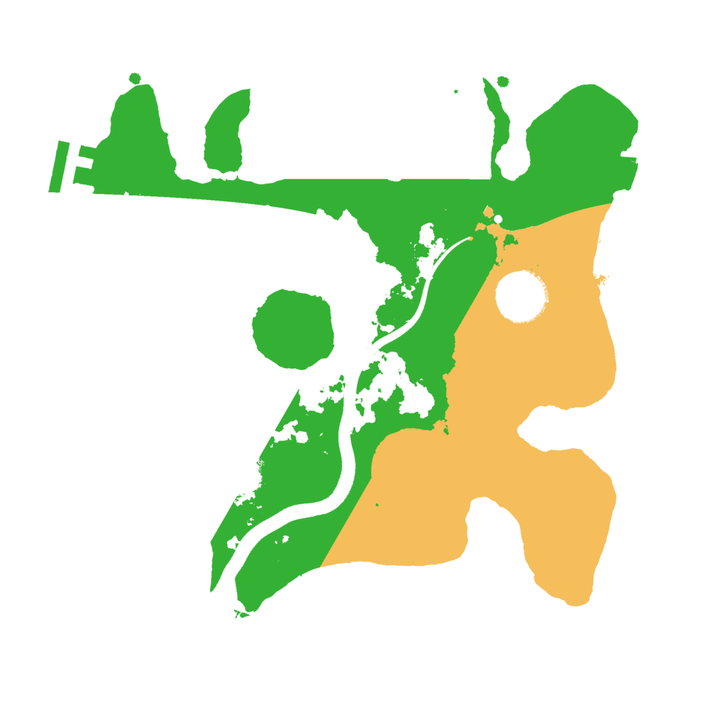 Biome Rust Map: Procedural Map, Size: 2500, Seed: 6185074