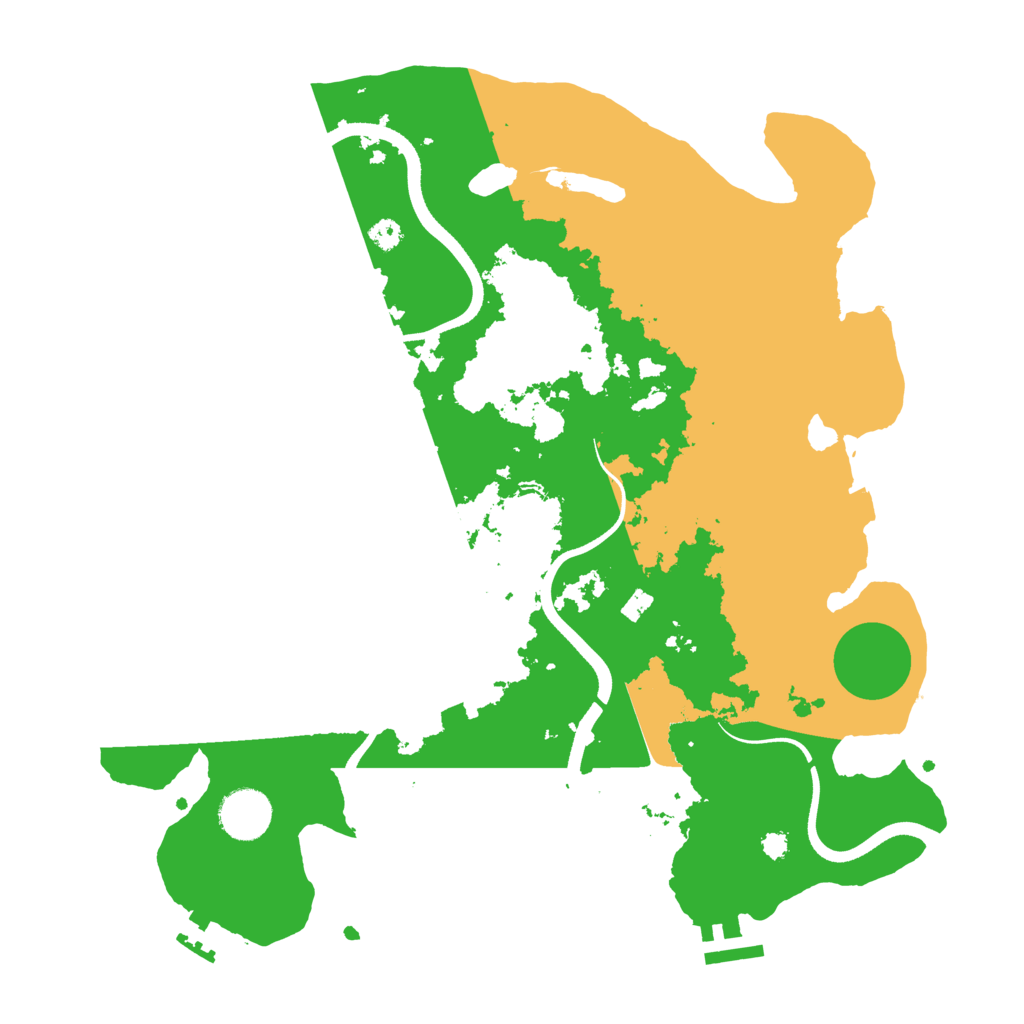Biome Rust Map: Procedural Map, Size: 3500, Seed: 302191727
