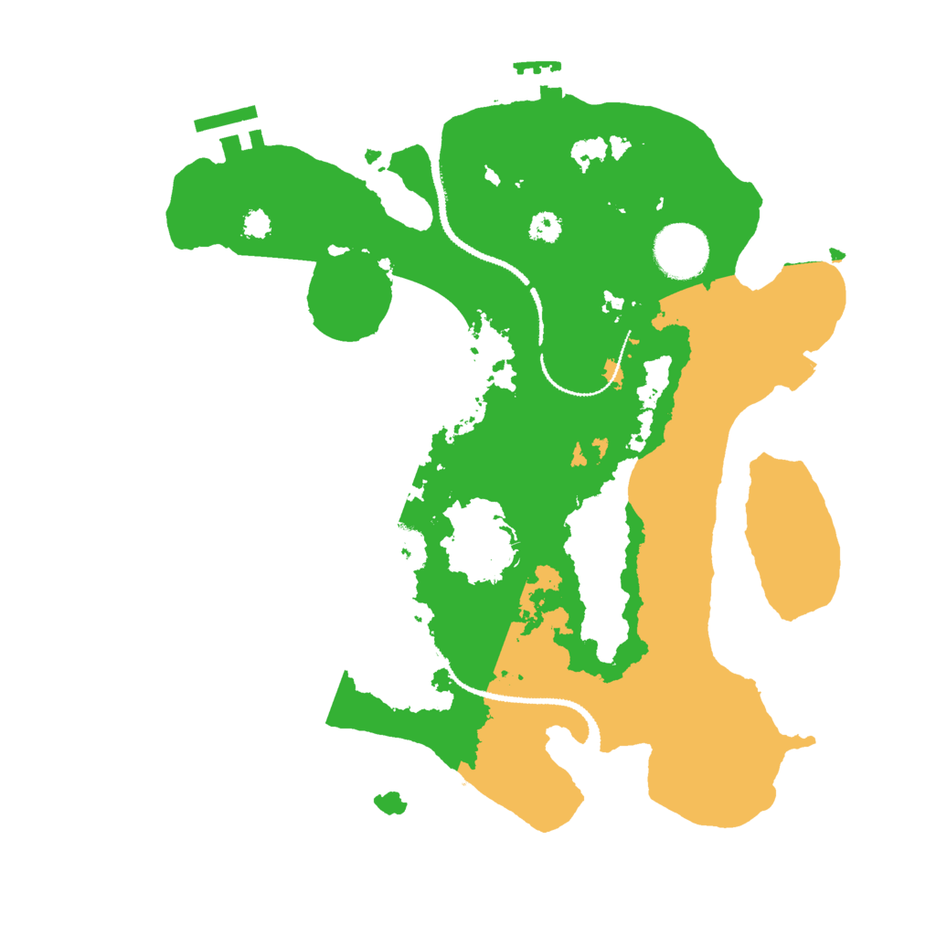 Biome Rust Map: Procedural Map, Size: 3000, Seed: 9379992