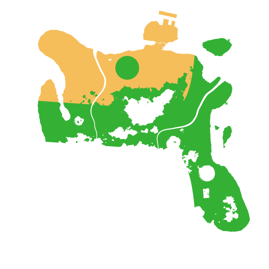 Biome Rust Map: Procedural Map, Size: 3000, Seed: 1623371