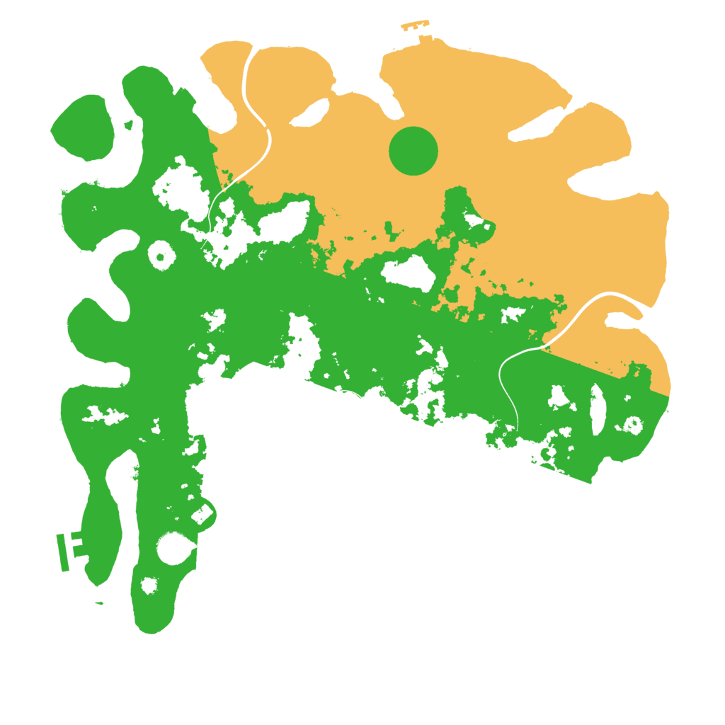 Biome Rust Map: Procedural Map, Size: 3900, Seed: 74360138