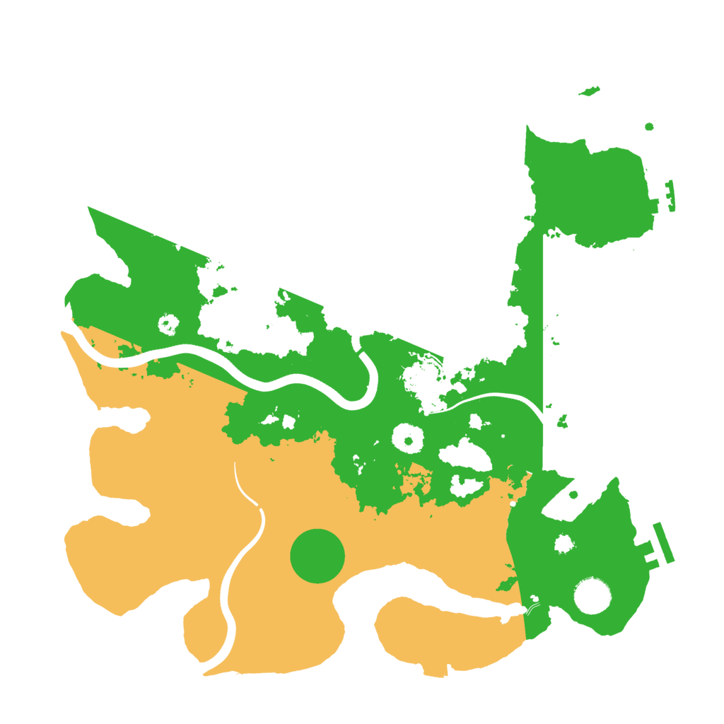 Biome Rust Map: Procedural Map, Size: 3500, Seed: 517885452