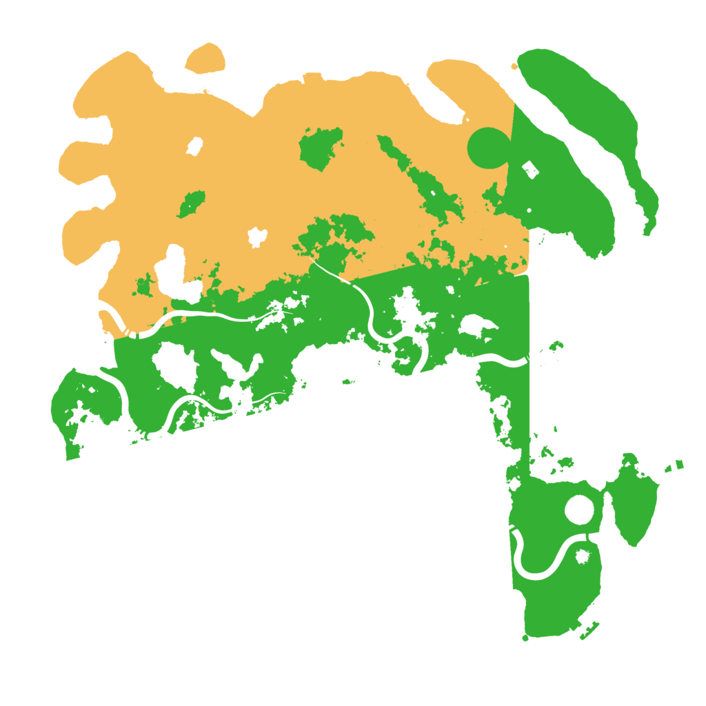 Biome Rust Map: Procedural Map, Size: 4500, Seed: 32027041
