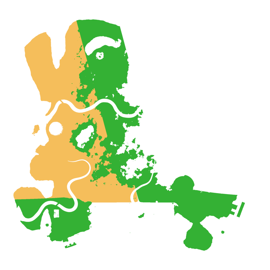 Biome Rust Map: Procedural Map, Size: 3500, Seed: 106785081
