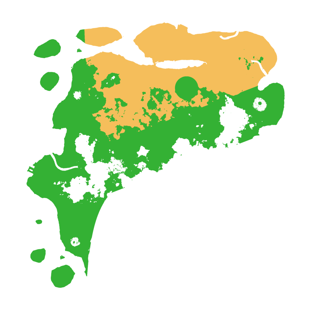Biome Rust Map: Procedural Map, Size: 3600, Seed: 98634738