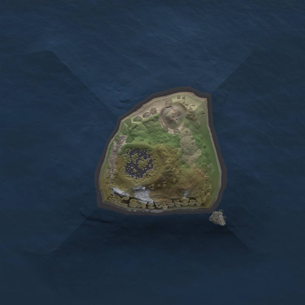 Rust Map: Procedural Map, Size: 1000, Seed: 149723924, 3 Monuments