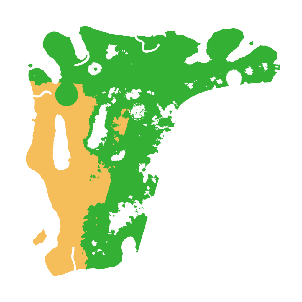 Biome Rust Map: Procedural Map, Size: 3500, Seed: 96142708
