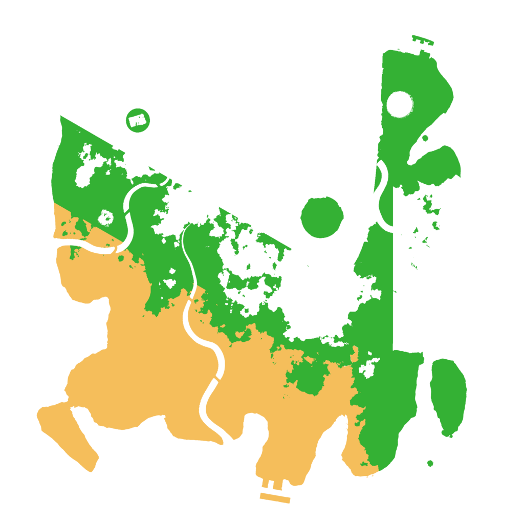 Biome Rust Map: Procedural Map, Size: 3500, Seed: 314991035