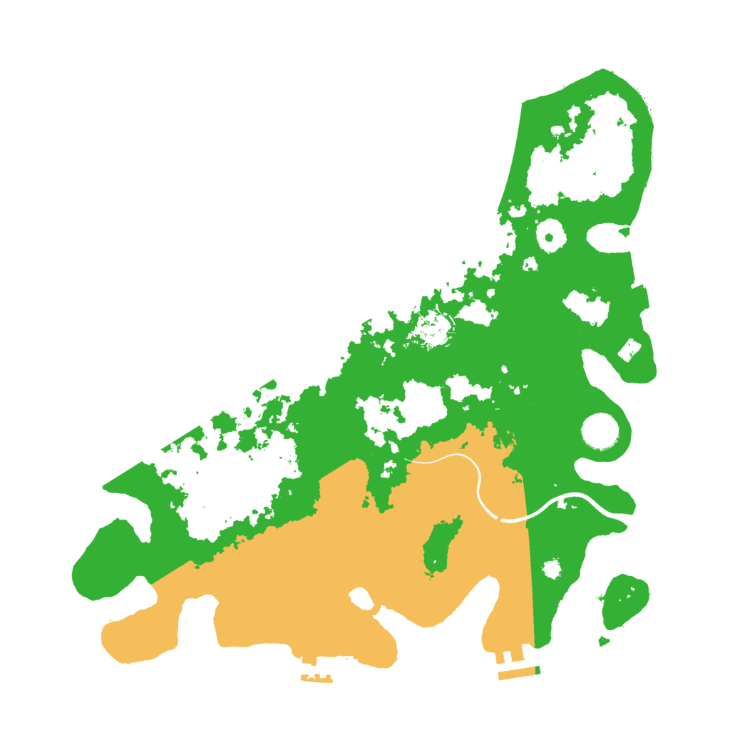 Biome Rust Map: Procedural Map, Size: 3500, Seed: 111002098