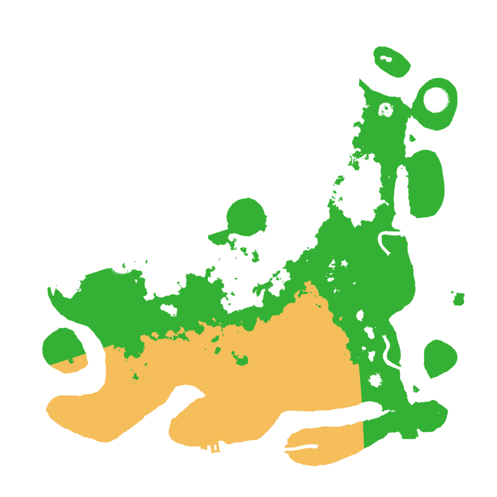 Biome Rust Map: Procedural Map, Size: 3500, Seed: 17208