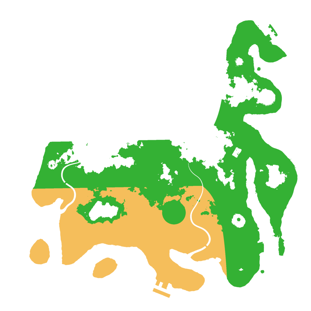 Biome Rust Map: Procedural Map, Size: 3500, Seed: 949638939