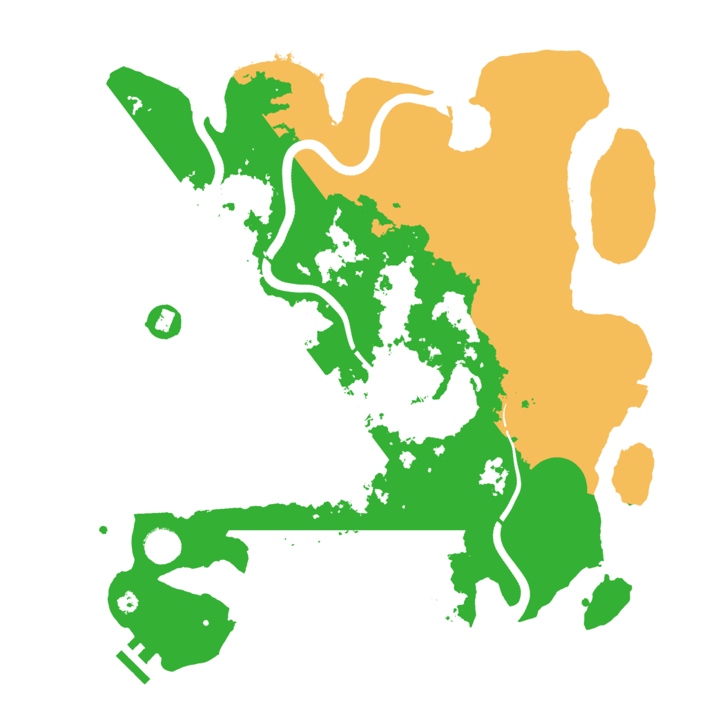 Biome Rust Map: Procedural Map, Size: 3500, Seed: 441197437