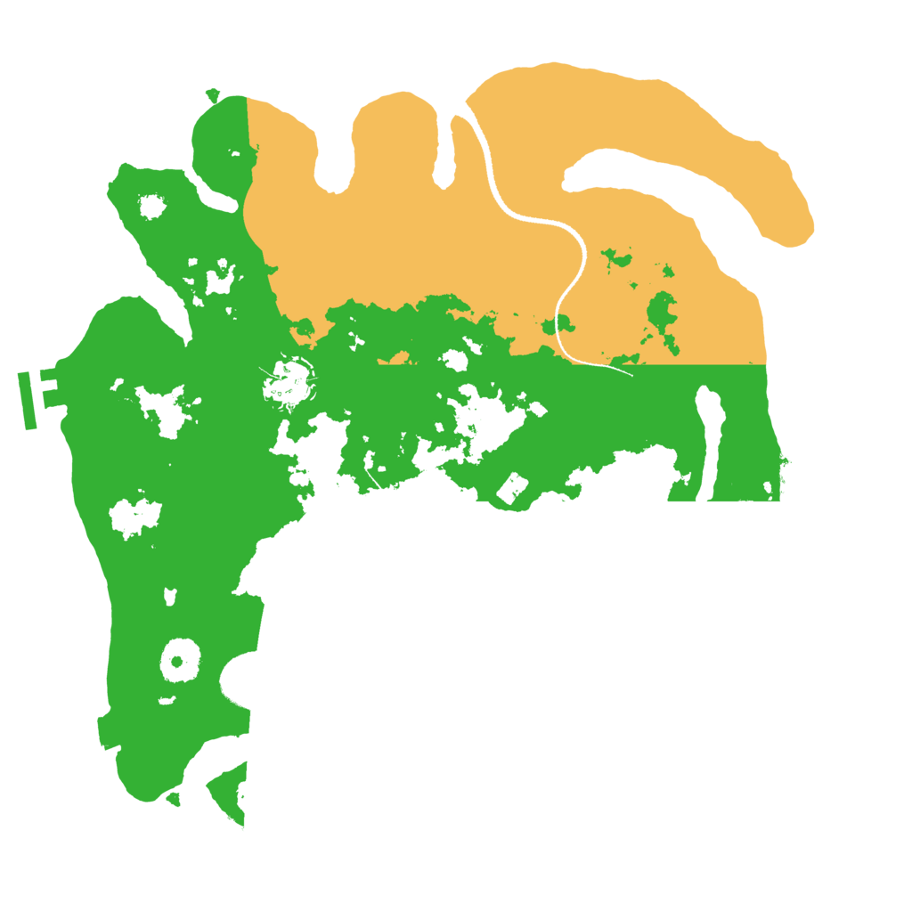 Biome Rust Map: Procedural Map, Size: 3200, Seed: 1324159130