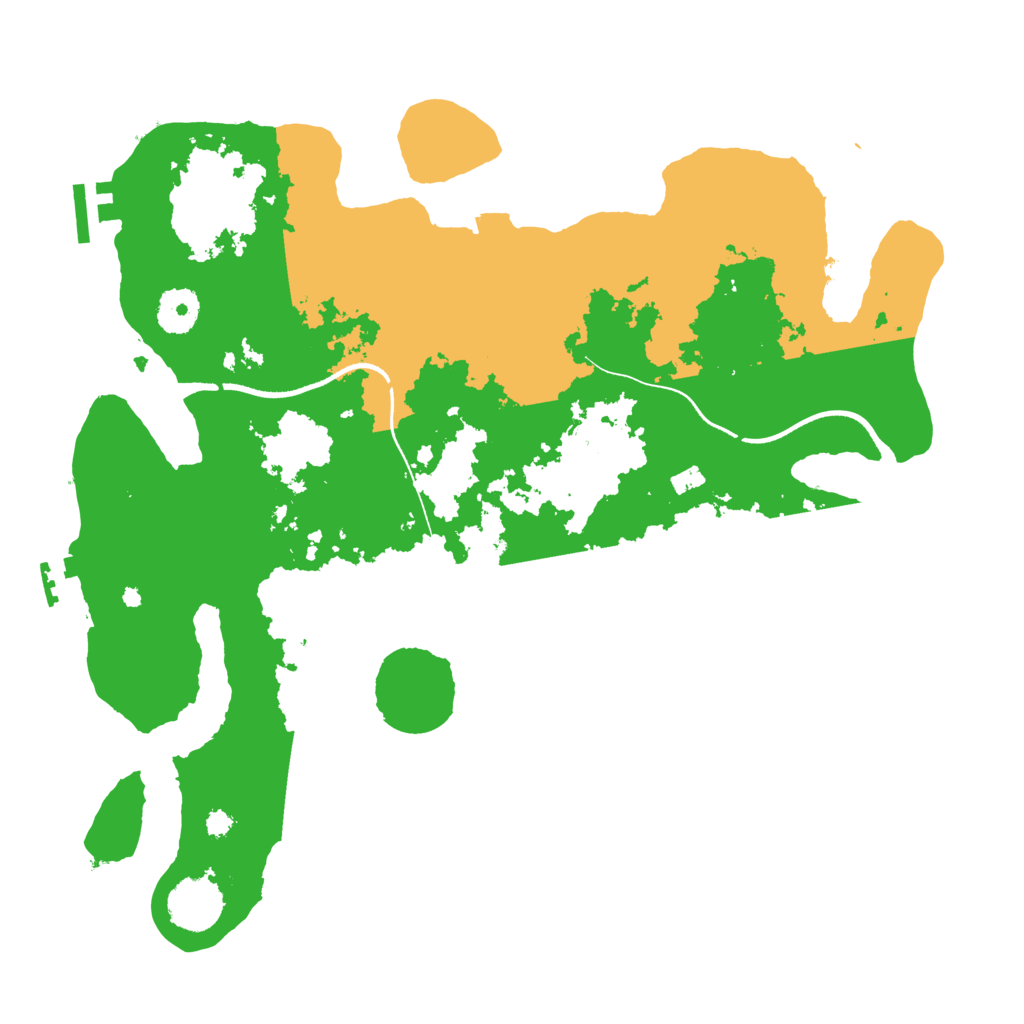 Biome Rust Map: Procedural Map, Size: 3500, Seed: 37163