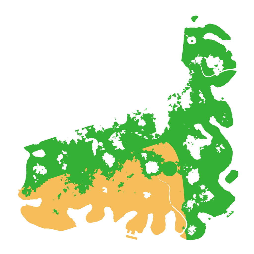 Biome Rust Map: Procedural Map, Size: 4500, Seed: 1865507407