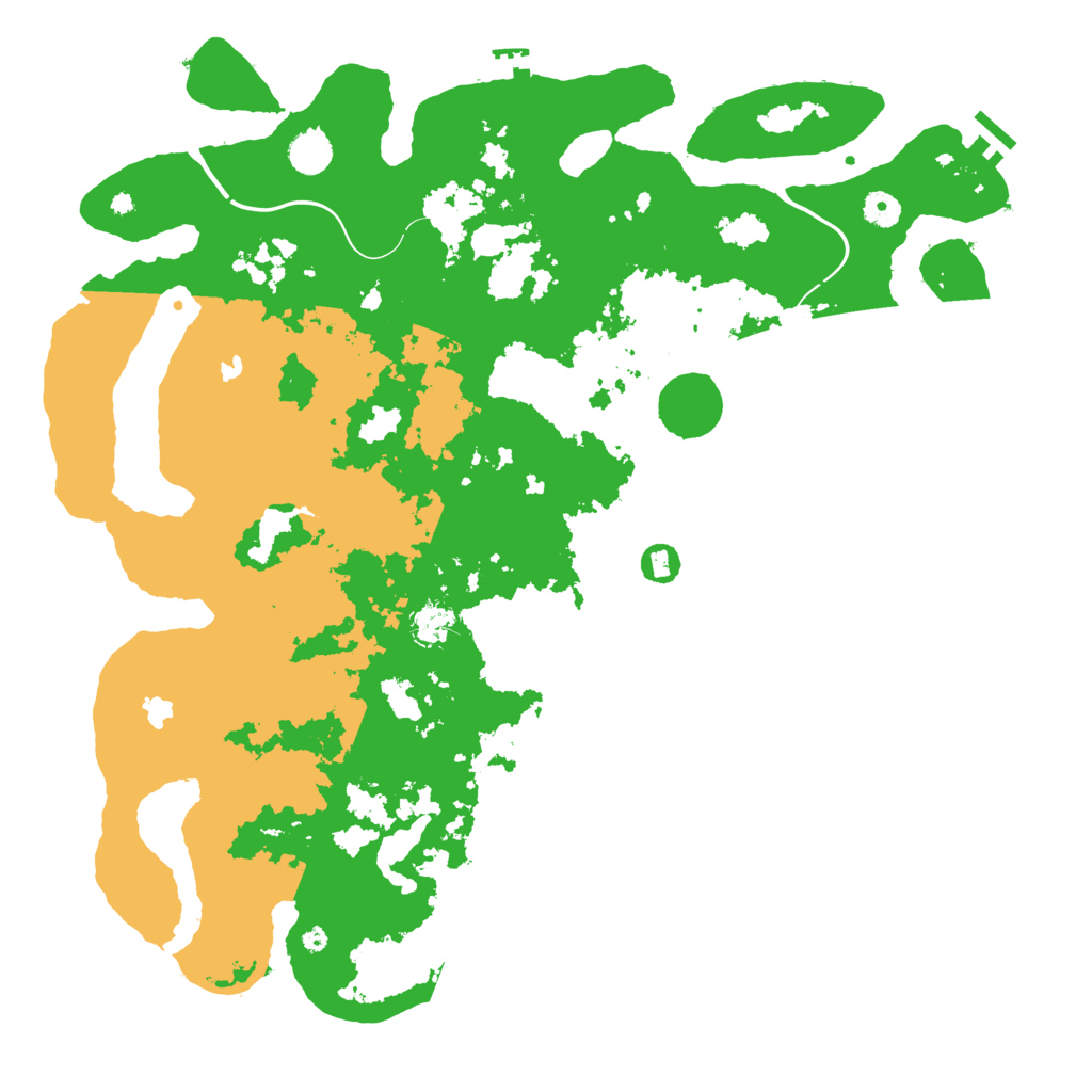 Biome Rust Map: Procedural Map, Size: 4500, Seed: 530204562