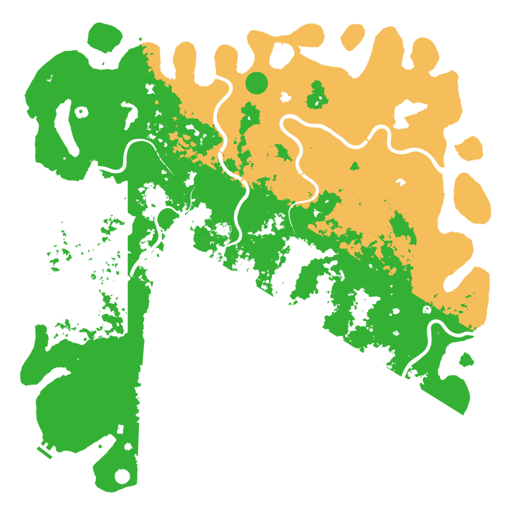 Biome Rust Map: Procedural Map, Size: 6000, Seed: 284968771