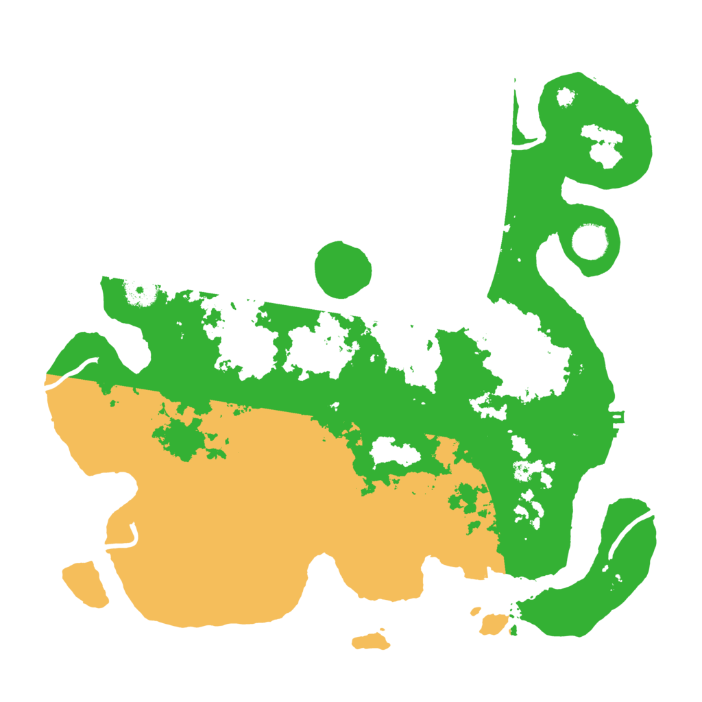 Biome Rust Map: Procedural Map, Size: 3500, Seed: 40222