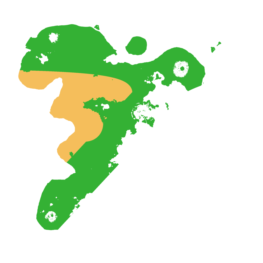 Biome Rust Map: Procedural Map, Size: 2500, Seed: 997447096