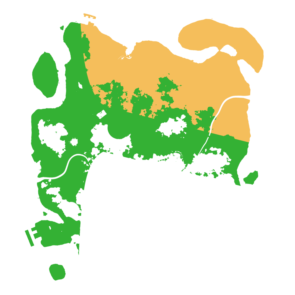 Biome Rust Map: Procedural Map, Size: 3500, Seed: 983077758