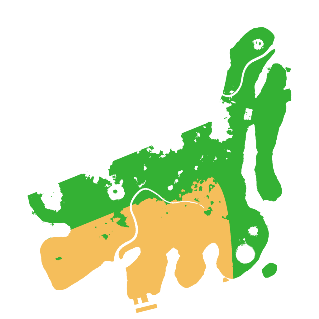 Biome Rust Map: Procedural Map, Size: 3000, Seed: 3143